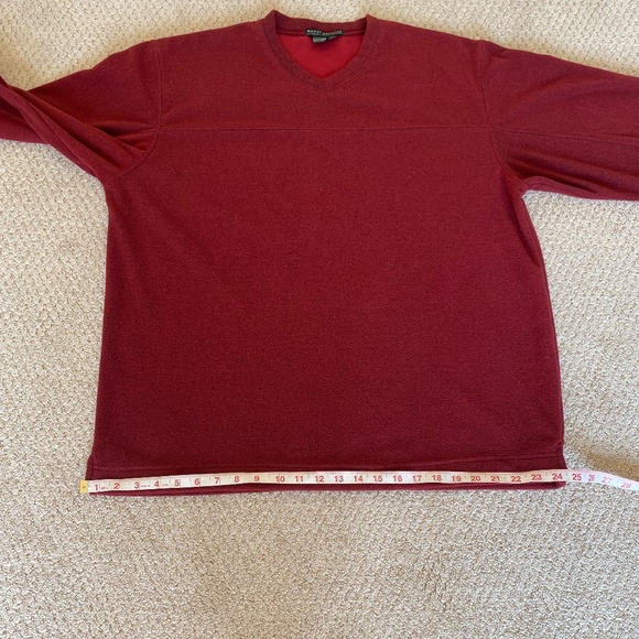 Royal Robbins long sleeve v-neck fleece pullover red large - Picture 10 of 15